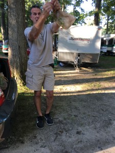 Tom describing Shower Experience